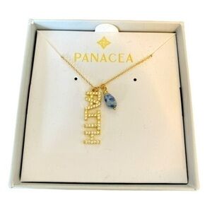 NORDSTROM Panacea Faith Crystal Gold Necklace New In Box